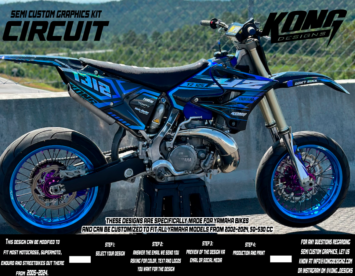Semi Custom Graphics Kit - Circuit – Kong Designz Semi Custom Graphics Kit - Circuit – Kong Designz