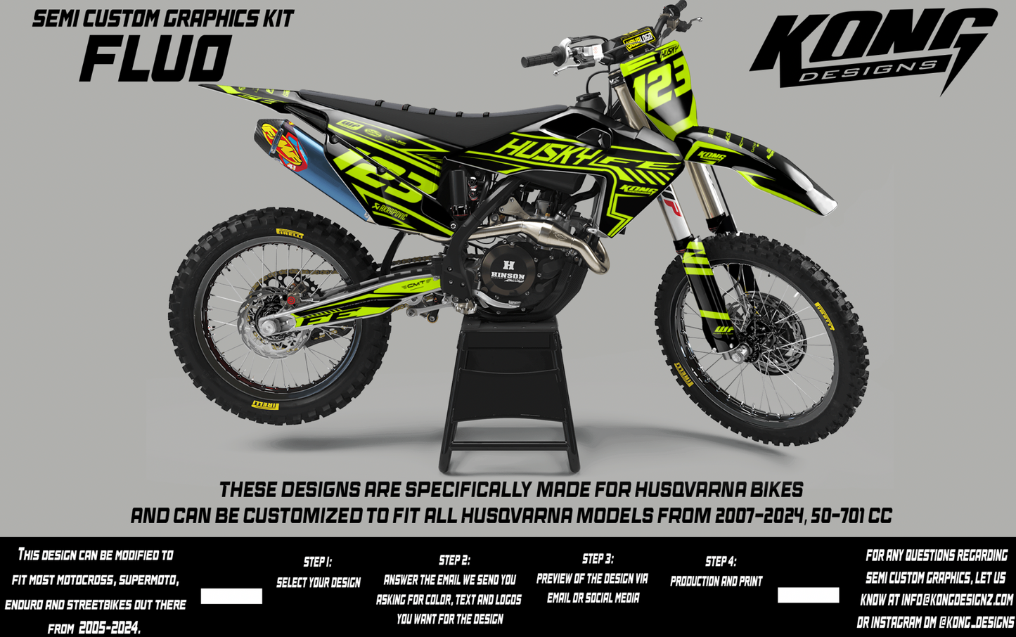 Semi Custom Graphics Kit - FLUO