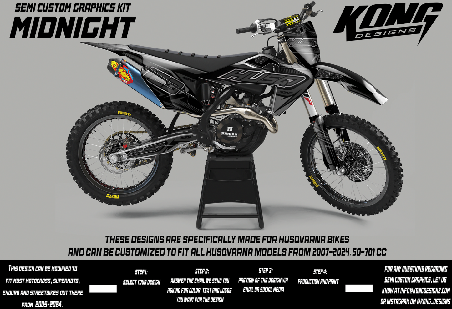 Semi Custom Graphics Kit - MIDNIGHT