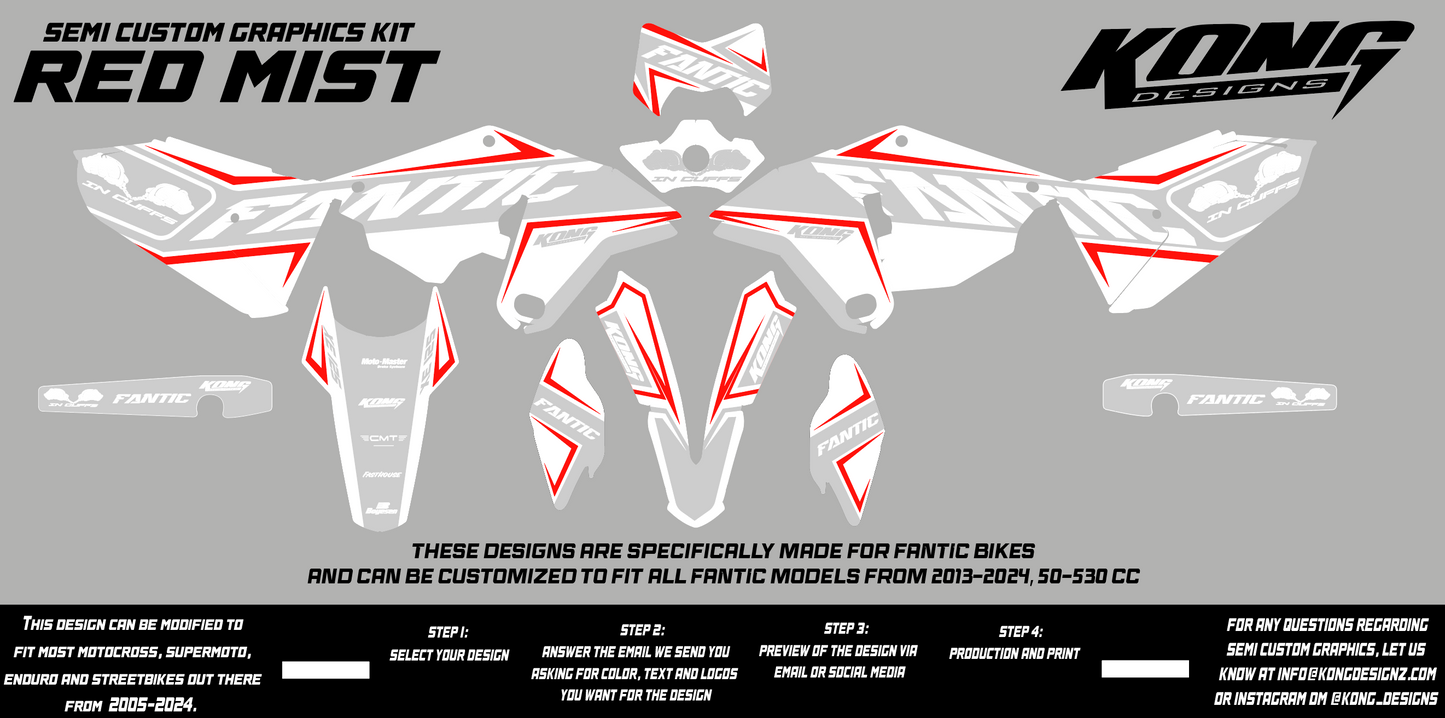 Semi Custom Graphics Kit - RED MIST