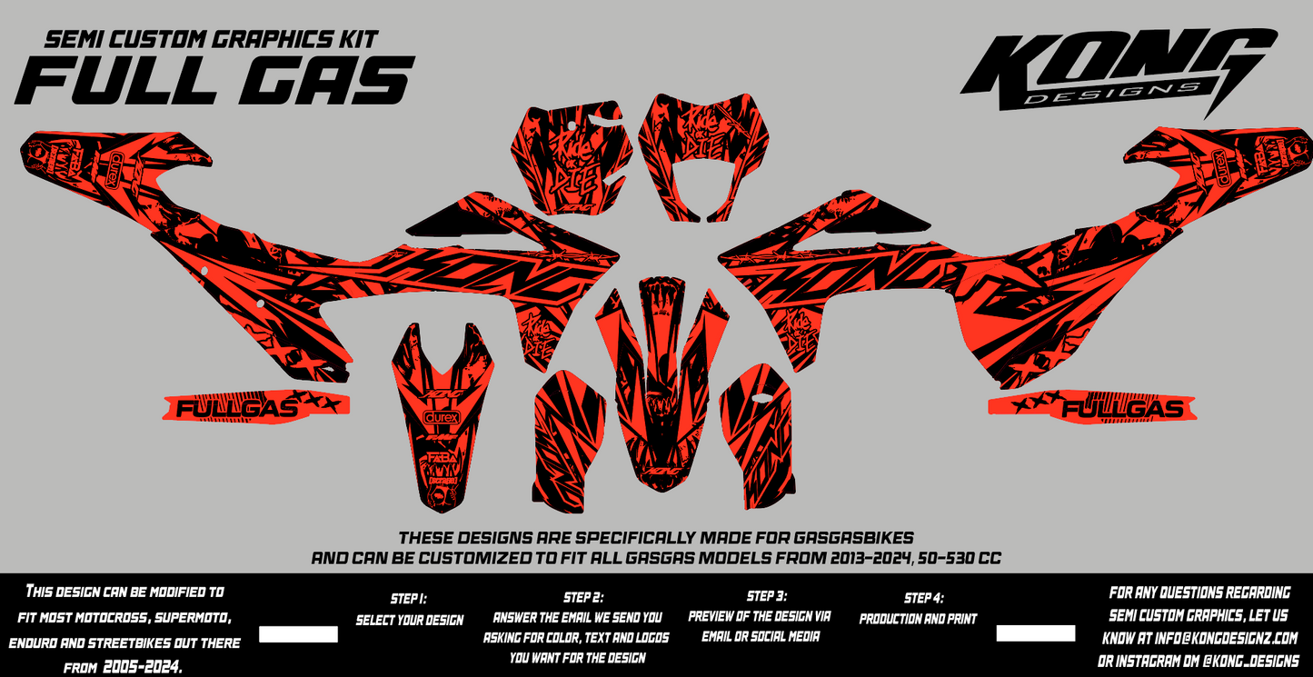 Semi Custom Graphics Kit - FULL GAS