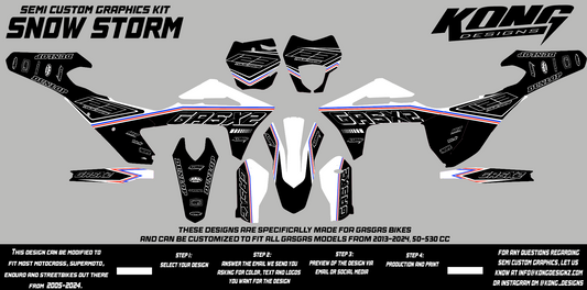 Semi Custom Graphics Kit - SNOW STORM