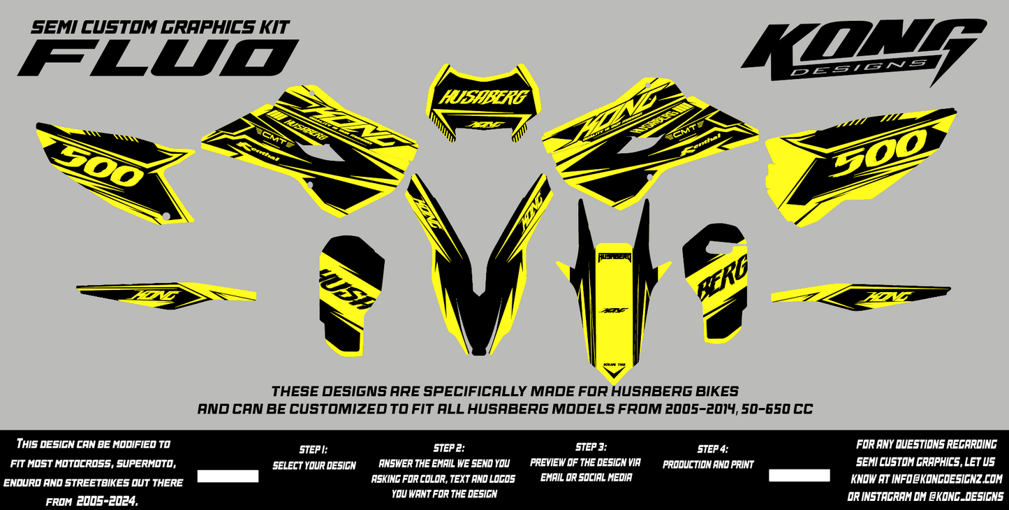 Semi Custom Graphics Kit - FLUO