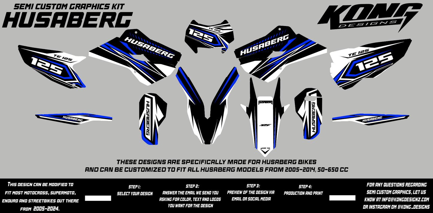 Semi Custom Graphics Kit - HUSABERG