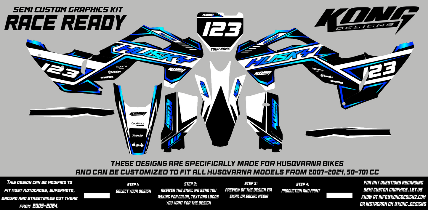 Semi Custom Graphics Kit - RACE READY