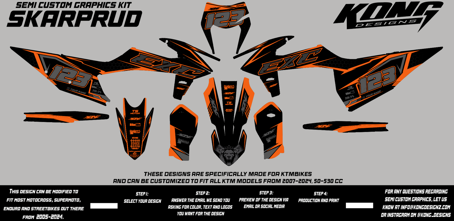 Semi Custom Graphics Kit - SKARPRUD