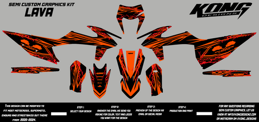 Semi Custom Graphics Kit - LAVA