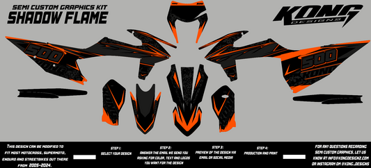 Semi Custom Graphics Kit - SHADOW FLAME