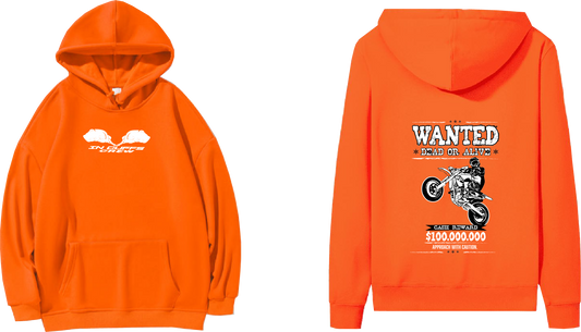 Kong X In Cuffs Crew "WANTED" Hoodie - Orange