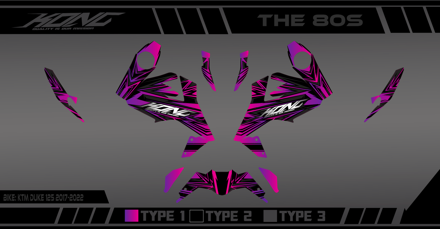 Semi custom graphics kit - "The 80s"