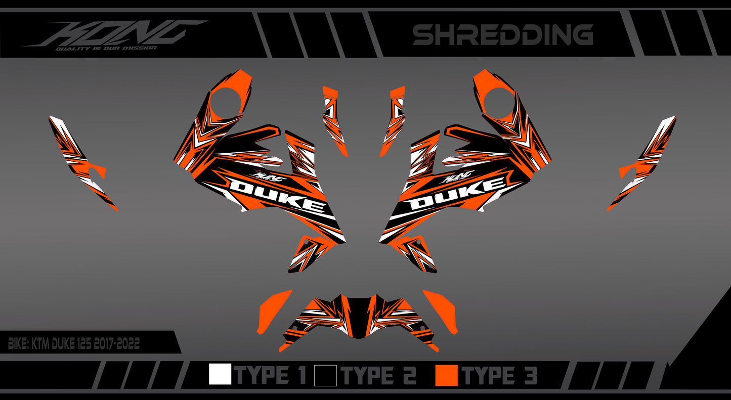 Semi custom graphics kit - "Shredding"